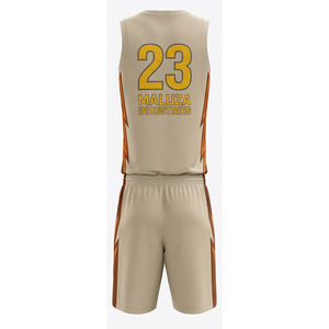 Ensemble de maillot et short d'entraînement de basketball personnalisé, respirant, vêtements de sport d'équipe MALUZA INDUSTRIES Elite - Product Image 4