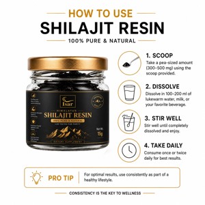 Résine de Shilajit OEM ODM 15g, résine de Shilajit de l'Himalaya, complément alimentaire à base de plantes pour l'énergie, la force, l'endurance et la vitalité naturelles. - Product Image 4