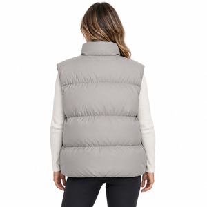 Chaleco acolchado para mujer, talla grande, cálido, sin mangas, proveedor de pedidos al por mayor, marca privada, chaleco acolchado para mujer de primera calidad - Product Image 2
