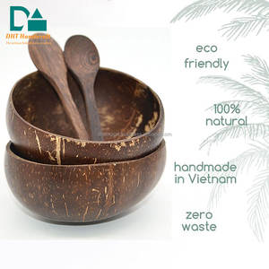 Tazón de Cáscara de Coco Sostenible, Vajilla Natural Hecha a Mano, Proveedor de Exportación de Vietnam - Product Image 3
