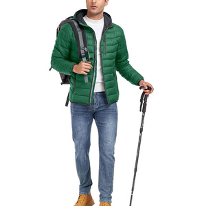 Premium <b>Men</b> <b>Long</b> Hooded Windproof Puffer <b>Jacket</b> Custom Branding Front Soft Insulated Strong Zip Closure Verified Private Label - Product Image 6