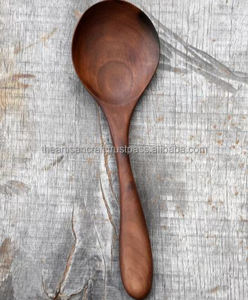 ช้อนไม้เสิร์ฟข้าวขนาดความจุ10มล. ดีไซน์แบบวอลนัทไม่เหมือนใครงานฝีมือช่างฝีมือ - Product Image 3