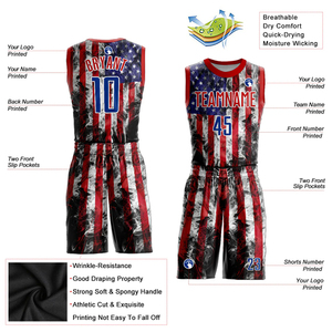 Conjunto de Uniforme de Baloncesto Sublimado Personalizado para Hombres Adultos, Nombre y Número del Equipo Personalizados, Transpirable, Absorbente de Humedad, de Secado Rápido - Product Image 4