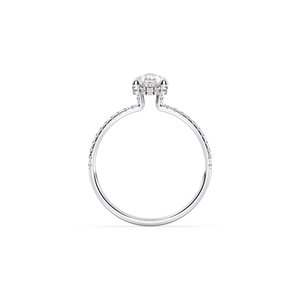 Bague de fiançailles REYES Classic Design en or rose massif 14 carats, forme poire, diamant de laboratoire de 1,18 carat, pour femme, bijoux fins - Product Image 5
