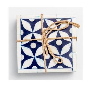 ถาดรองแก้วแบบฝังกระดูกดีไซน์ทันสมัยสำหรับเครื่องดื่มชากาแฟพร้อมชุดรองแก้วโฮมเมด4ชิ้น - Product Image 3