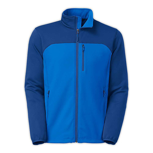 Veste polaire pour homme, couleur unie, col montant, fermeture éclair, coupe-vent, décontractée, pour l'extérieur, automne, polyester, softshell, coupe régulière - Product Image 4