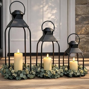 Home Decor Customised Decorative <b>Outdoor</b> Indoor Metal Candle <b>Lanterns</b> Farmhouse Floor & <b>Hanging</b> Metal Candle <b>Lanterns</b> - Product Image 3