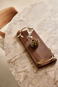 Unicorn Handicrafts Durable Easy Clean Natural Finish <b>Wooden</b> Handmade Serving Breakfast <b>Tray</b> Food <b>Table</b> <b>Tray</b> Hotel Restaurant - Product Image 6