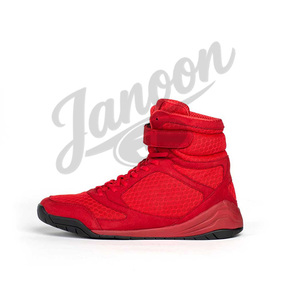 Chaussures de boxe personnalisées avec logo OEM, légères et confortables, pour l'entraînement professionnel et les combats sportifs, vente en gros - Product Image 1