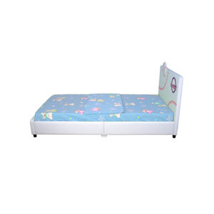 Lit d'enfant pliable réglable en PU avec cadre en bois, confortable, écologique et durable, idéal pour appartement, chambre, école, hôtel - Product Image 4