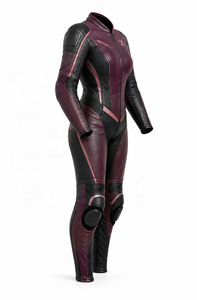Traje de Motocicleta de Cuero de Una Pieza para Mujer |   Estampado por Transferencia Térmica Completamente Perforado para Invierno |   Ropa de Carreras Personalizable de Alta Calidad - Product Image 2