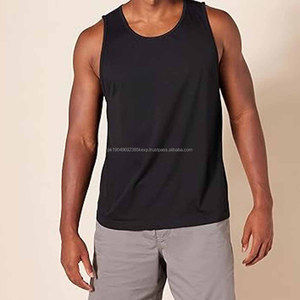 T-shirts sans manches en coton 100% personnalisés, débardeurs vintage de fitness, débardeurs amples pour hommes, t-shirts pour hommes - Product Image 6