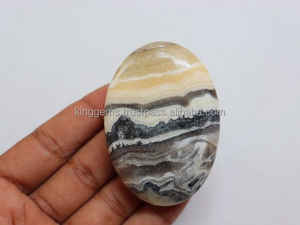 งานฝีมือหินกึ่งมีค่าสำหรับการทำสมาธิพลอยเรกิแกะสลักจากหินเซลไซต์ลายม้าลายธรรมชาติ - Product Image 4