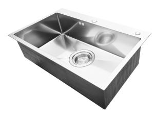 อ่างล้างจานสเตนเลส304ชามเดียวลายนูนแบบแฮนด์เมดสุดหรู - Product Image 2