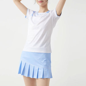 ชุดเทนนิสผู้หญิงขายดีที่สุดปี 2026 รุ่นใหม่ล่าสุด แขนสั้น ระบายอากาศได้ดี ผลิตจากโพลีเอสเตอร์ 100% คุณภาพสูง ปรับแต่งได้ - Product Image 1