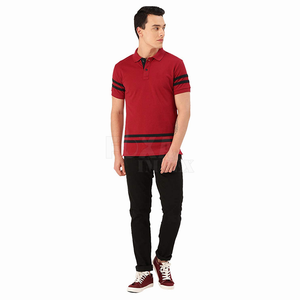 เสื้อยืดโปโลผู้ชายแขนสั้นผ้าคอตตอนแห้งเร็วเสื้อฟิตเนสเสื้อผ้า2024ออกแบบแบรนด์โลโก้ตามสั่ง - Product Image 1