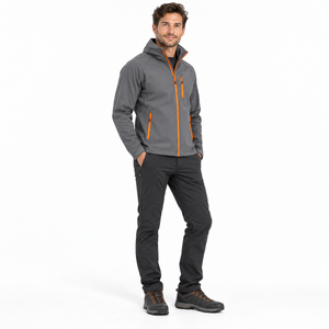 Chaqueta Softshell Personalizada OEM para Hombre, Chaqueta de Invierno Transpirable e Impermeable para Senderismo, Escalada y Pesca - Product Image 3