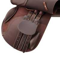 Selle de course anglaise personnalisée TRIDENT INTERNATIONAL TI101OA03 pour le saut d'obstacles, en cuir véritable, KANPUR, Uttar Pradesh, INDE