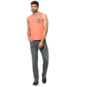 Débardeur Homme Personnalisé en Coton 100% pour Gym, Fitness, Musculation avec Impression de Logo – Fabrication sur Mesure - Product Image 3