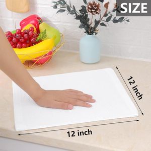Asciugamani da Cucina Ultra Morbidi 100% Cotone a Nido d'Ape, Asciugatura Rapida, 30x30 cm, Confezione da 6, Bianchi - Product Image 5