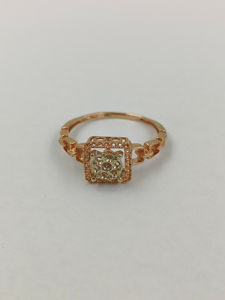 Nouveau design de luxe Bagues en or massif à montage fin pour femmes Bague en or avec véritable diamant Ghat - Product Image 3