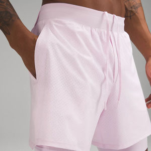 Sports Running Quick-drying Breathable Shorts Double-<b>layer</b> Outdoor Sports Fitness Men Tennis Shorts Customized Logo - Product Image 4