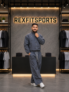 REXFIT SPORTS 2026 Custom <b>Nylon</b> Tracksuit For Men Full Zip Jacket Snap Button <b>Jogger</b> Pants Lightweight Sportswear Streetwear - Product Image 5