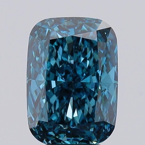 5.01ct <b>Cushion</b> Cut Lab Grown Diamond Fancy Vivid Blue VS1 IGI Certified CVD Loose Diamond Wholesale for Jewelry Making - Product Image 1