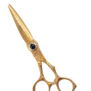 Ciseaux de barbier JEXMOO ENTERPRISES faits main, multi-usages, en acier inoxydable, pour droitiers, à bords lisses, pour salon de coiffure et bricolage - Product Image 2