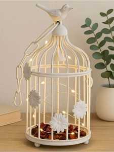 Portavelas de metal vintage, linterna decorativa hueca, soporte para velas para el hogar, bodas, fiestas, mesas, decoración de jardín - Product Image 1