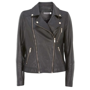 2026 Double Zipper High Quality Black Women's <b>Mandarin</b> <b>Collar</b> Embroidered Breathable Quick Dry Polyester <b>Jacket</b> Wholesale - Product Image 1
