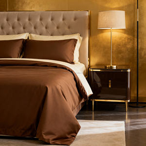 Juego de sábanas de algodón Premium 100% | Respetuoso con el medio ambiente Transpirable | Ropa de cama moderna de lujo de calidad superior Colores sólidos 300TC Hilo - Product Image 1