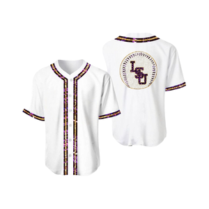 T-shirt personnalisé pour femme, motif sequins, blanc, respirant, pour le basketball, idéal pour les jours de match, vente chaude, OEM, pour équipes - Product Image 4