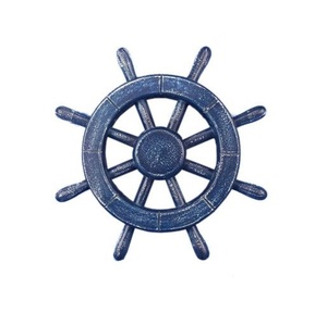 Wooden <b>Ship</b> <b>Wheel</b> Elegant Maritime Wall Decoration for Living Room Office Beach House and Coastal Spaces - Product Image 1