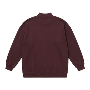Customizable Custom Logo Women's Hoodies Oversized Varsity USA Fashion Chenille Patch 3D Burgundy Wholesale Supplier Streetwear - Product Image 5