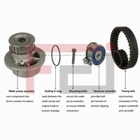 Kit de courroie de distribution de marque FEI avec roulement tendeur KP15310XS pour DAEWOO G15MF Opel X14NZ Pièces moteur CT874WP2 KTBWP2210 530000430