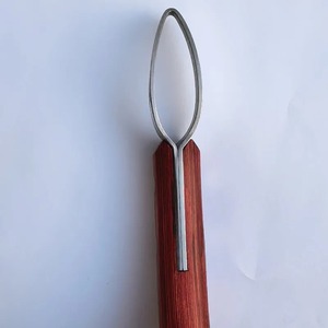 Cuchillo para Pezuñas Moderno y Sencillo de Acero Inoxidable, Herramienta para Pezuñas de Caballo, Cuchillo para Pezuñas con Anillo, Suministros para Establos, Productos para el Cuidado de Caballos - Product Image 2