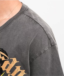 Camiseta de hombre con hombros caídos, corte holgado y oversize, de algodón, cuello redondo, manga corta, informal, con estampado gráfico, estilo streetwear, top holgado oversize para hombre - Product Image 4