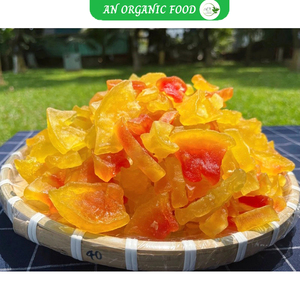 Cubos de Papaya Seca Dulces y Masticables, Color Brillante, Estándar de Exportación, Proveedor a Granel - Product Image 3