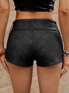 Factory Direct Custom Women Latex <b>Leather</b> <b>Bodysuit</b> and Mini Skirt Set Tight Fit PU <b>Leather</b> Clubwear Nightwear Party Outfit - Product Image 6