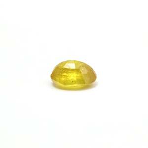 Loose 4.35 Carat Oval Cut Yellow Sapphire Gemstone for Fine Jewelry - Product Image 3