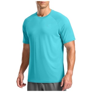 T-shirt à séchage rapide pour homme, anti-transpiration, manches courtes, performance, respirant, col rond, haut de sport - Product Image 1