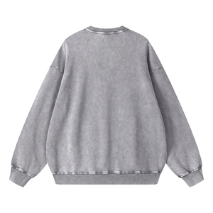 Sweat-shirt personnalisé pour homme, lavé, à manches longues, effet vieilli, unisexe, 100% coton, style vintage, pour l'extérieur - Product Image 3