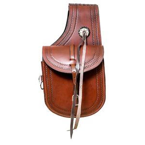 Bolsa de Cuero para Sillín de Caballo Estilo Western, Uso en Motocicleta, 100% Cuero de Búfalo, Hecha a Mano, Tallada a Mano, Color y Logotipo Personalizados - Product Image 2