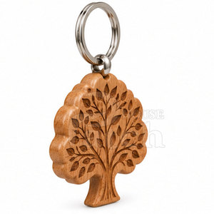 Decorative Wooden Keychain Personalized Wood <b>Key</b> <b>Ring</b> Custom Design For Gifts Backpacks Handbags Travel Gear And <b>Accessories</b> - Product Image 2