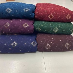 Premium Sequence Embroidery Fabric For Women Fashion Wear Designer <b>Garments</b> Party Wear Dresses Kaftan Abaya Bridal Wear - Product Image 1
