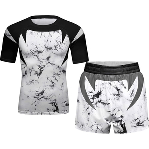 Advanced <b>Custom</b> MMA Rash Guard Set Vendor Breathable Performance <b>Compression</b> Set Bulk Supply - Product Image 6