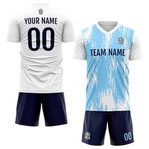 Football Uniform Wear Set/ Team Football Kits Quick Dry Sublimated Sports & Outdoor Soccer Uniforms with Custom logo - Product Image 1