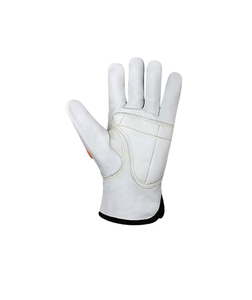 Guantes de Trabajo con Dedos Antideslizantes Naranja, Puño Recto, Guantes de Seguridad de Uso General de 7 oz, Antiestáticos - Product Image 3