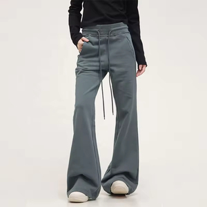 Winter Essentials Straight Wide Leg Sweatpants Soft 350gsm Fleece Lined Joggers Customized Logo - Product Image 2